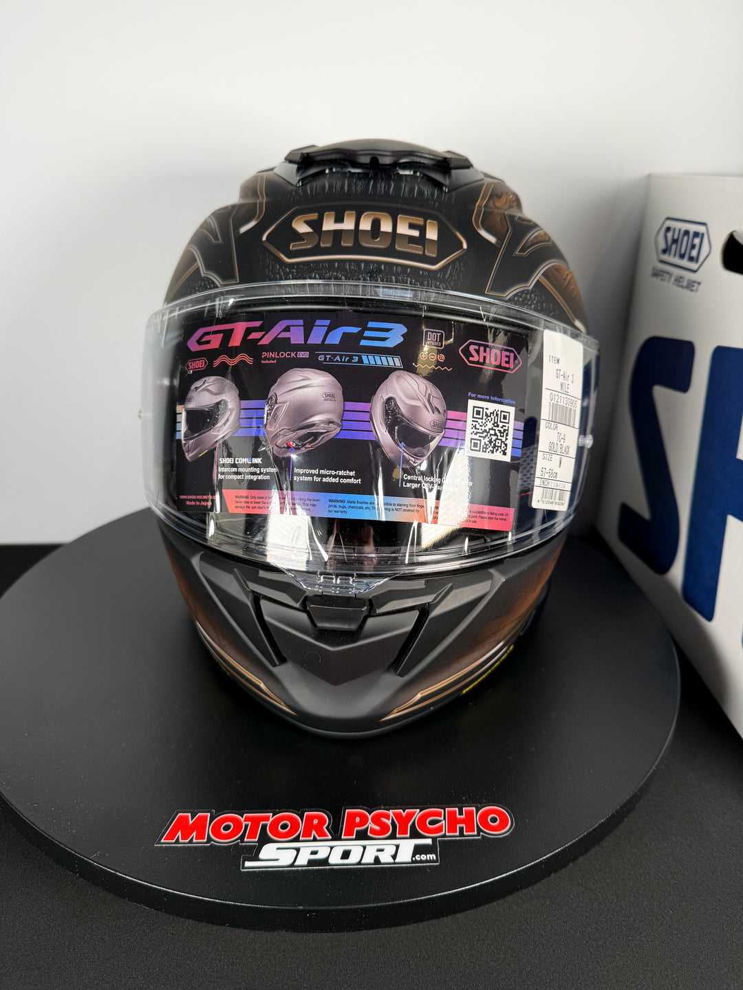 Shoei GT-Air 3 Nile Helmet - TC-9 Black/Copper - Size Medium - USED / OPEN BOX