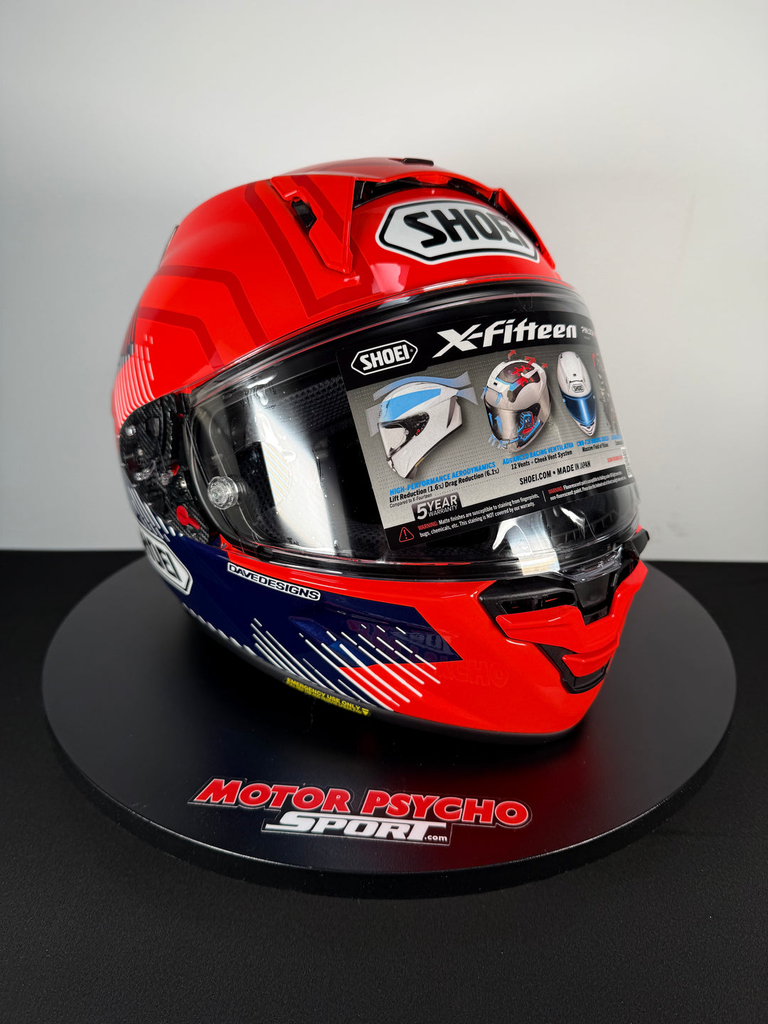 Shoei X-15 Marquez 8 Helmet - TC-1 - Size Large