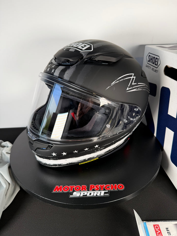Shoei RF-1400 Dedicated 2 Helmet Matte TC-5 Black/White - Size Large - USED / OPEN BOX