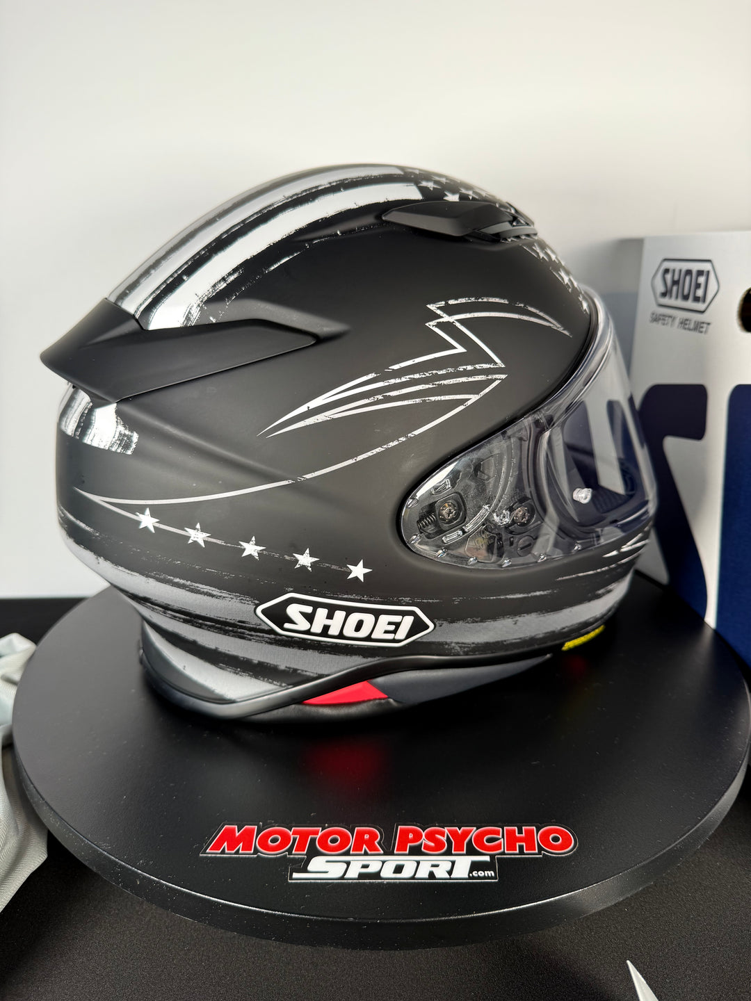 Shoei RF-1400 Dedicated 2 Helmet Matte TC-5 Black/White - Size Large - USED / OPEN BOX
