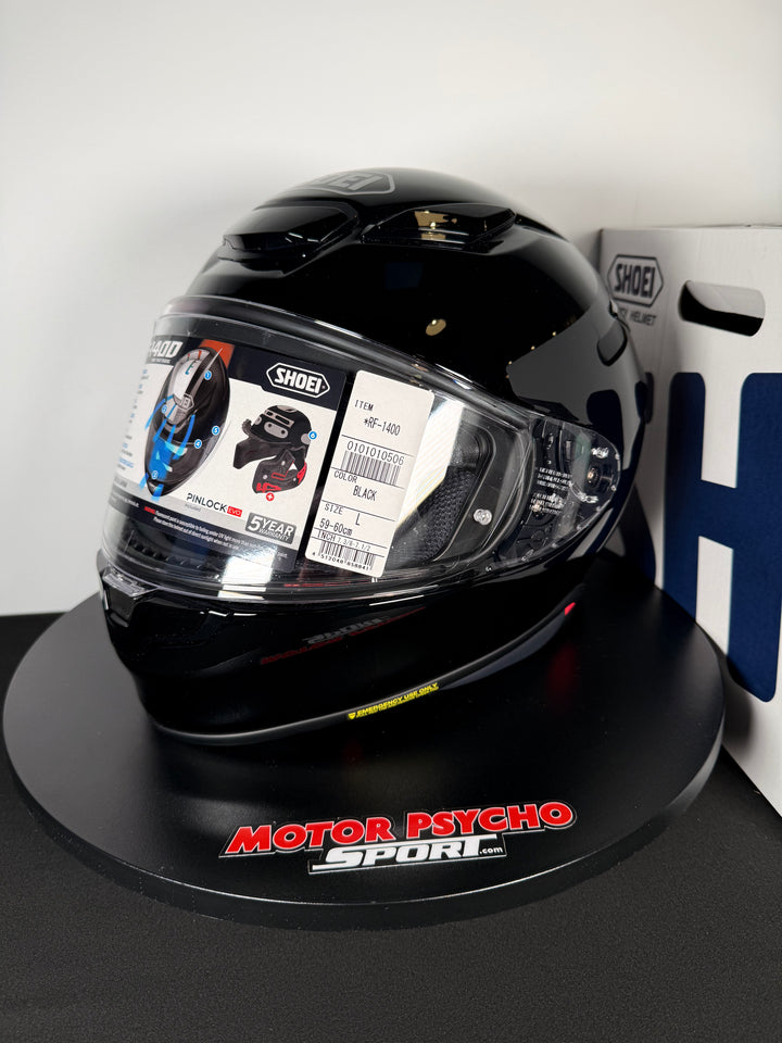 Shoei RF-1400 Helmet - Gloss Black - Size Large - USED / OPEN BOX