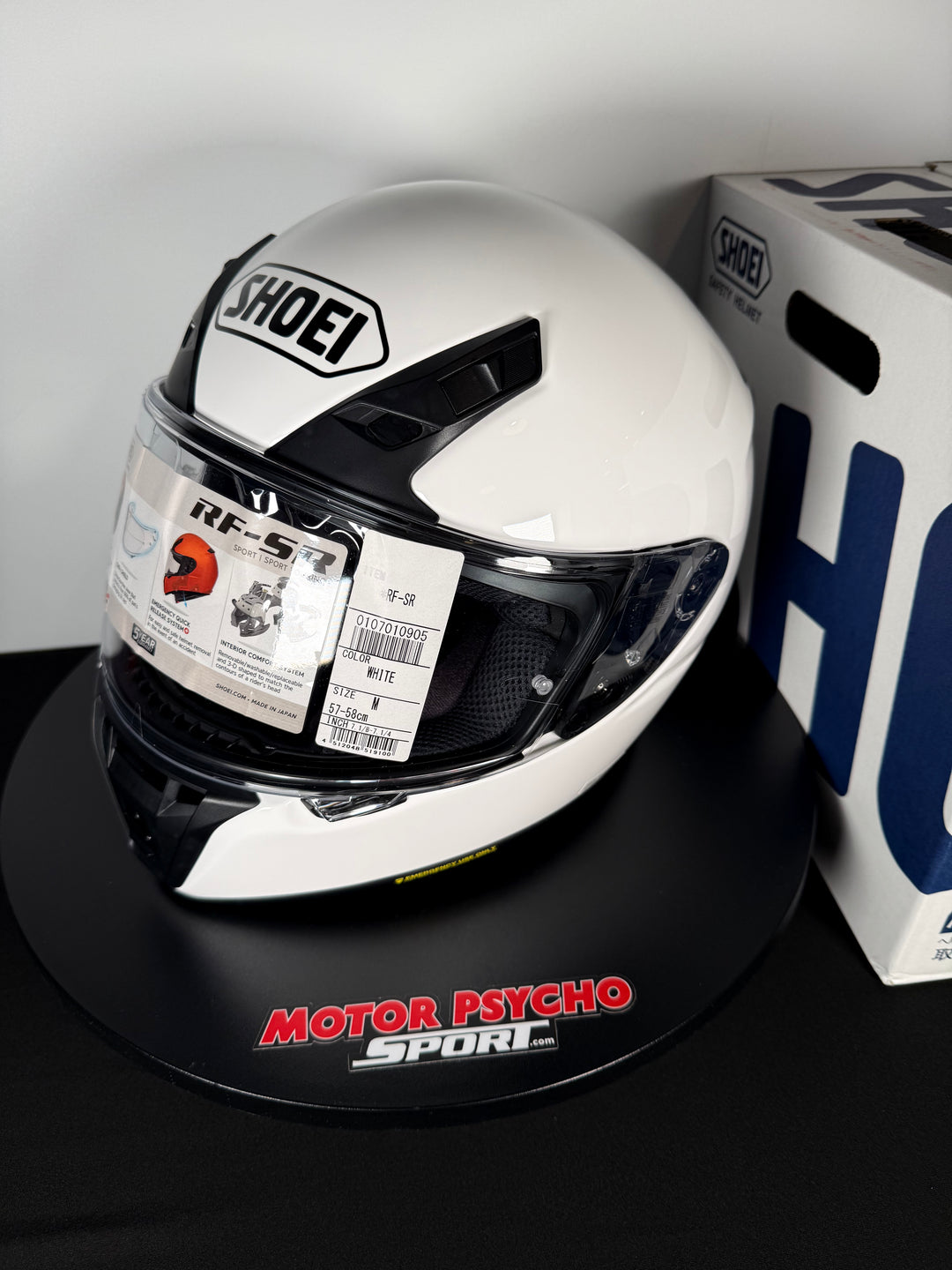 Shoei RF-SR Helmet - White - Size Medium - USED / OPEN BOX