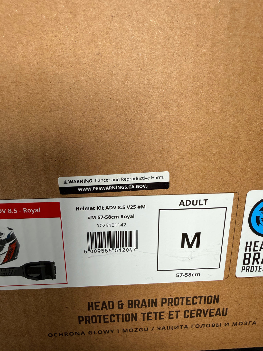Leatt Helmet Kit ADV 8.5 V25 Royal - Size Medium - OPEN BOX
