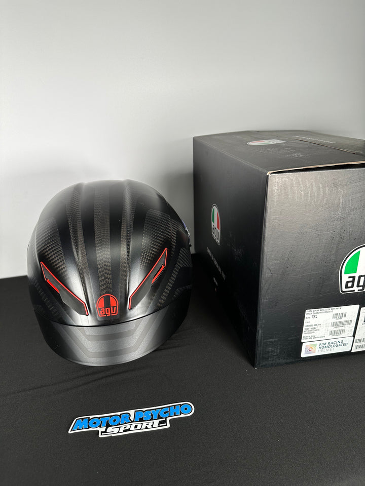 AGV Pista GP RR Performante Helmet - Matte Carbon/Black/Red - Size Large - USED OPEN BOX BLEMISH