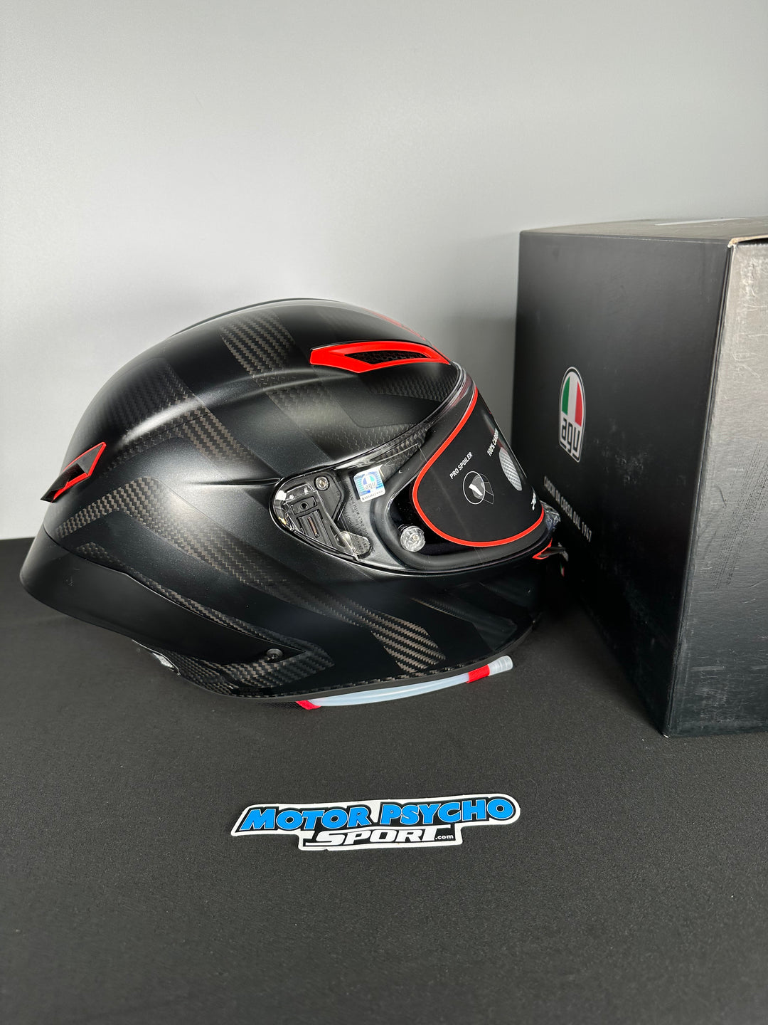 AGV Pista GP RR Performante Helmet - Matte Carbon/Black/Red - Size Large - USED OPEN BOX BLEMISH