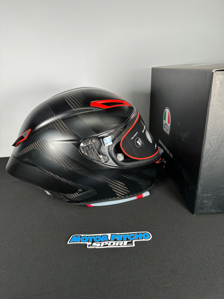 AGV Pista GP RR Performante Helmet - Matte Carbon/Black/Red - Size Large - USED OPEN BOX BLEMISH