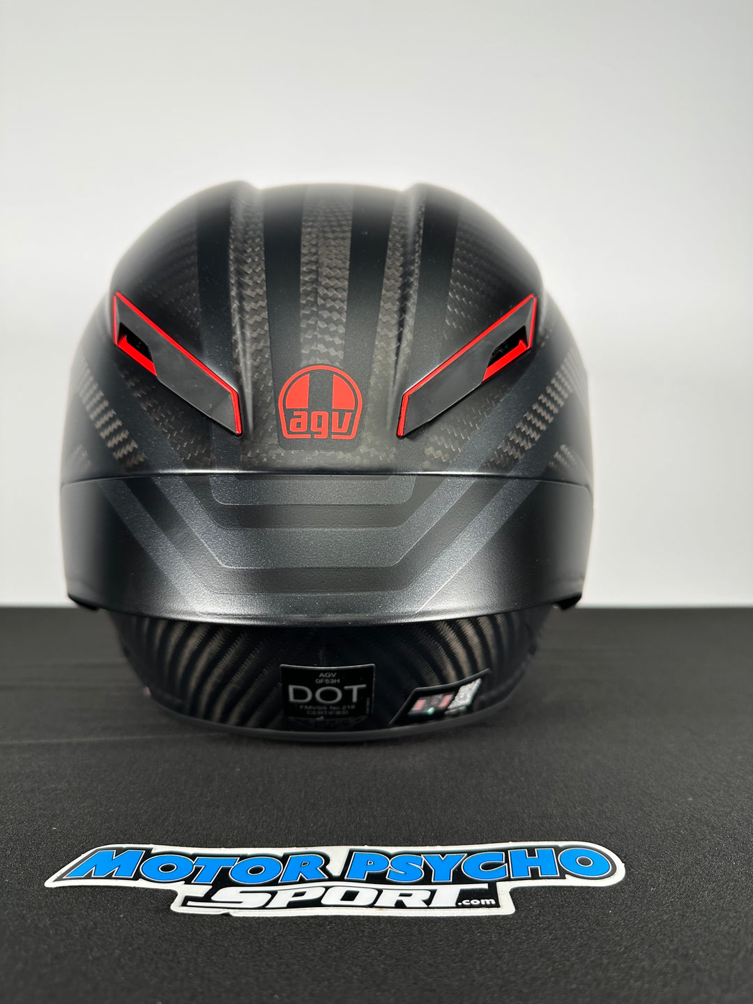 agv carbon fibre helmet india AGV Pista GP RR Performante Helmet - Matte Carbon/Black/Red