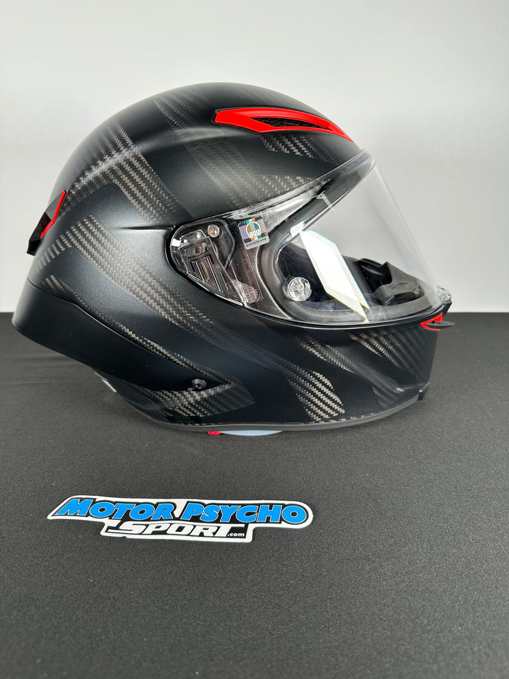 AGV Pista GP RR Performante Helmet - Matte Carbon/Black/Red - Size Medium - USED OPEN BOX