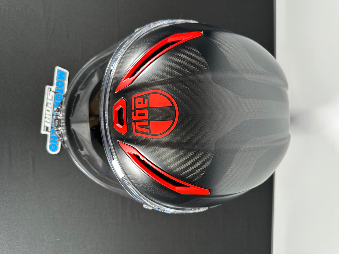 agv pista gp r premio AGV Pista GP RR Performante Helmet - Matte Carbon/Black/Red