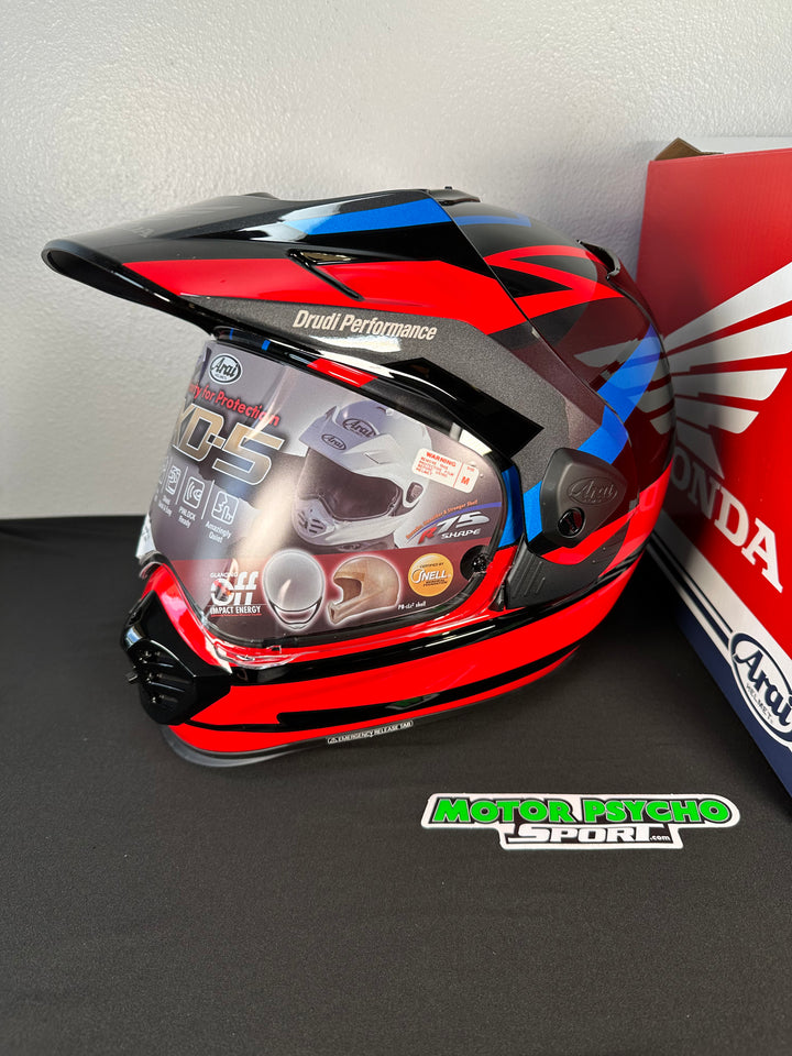 Arai XD-5 Helmet - Africa Twin - Red - Size MD - OPEN BOX