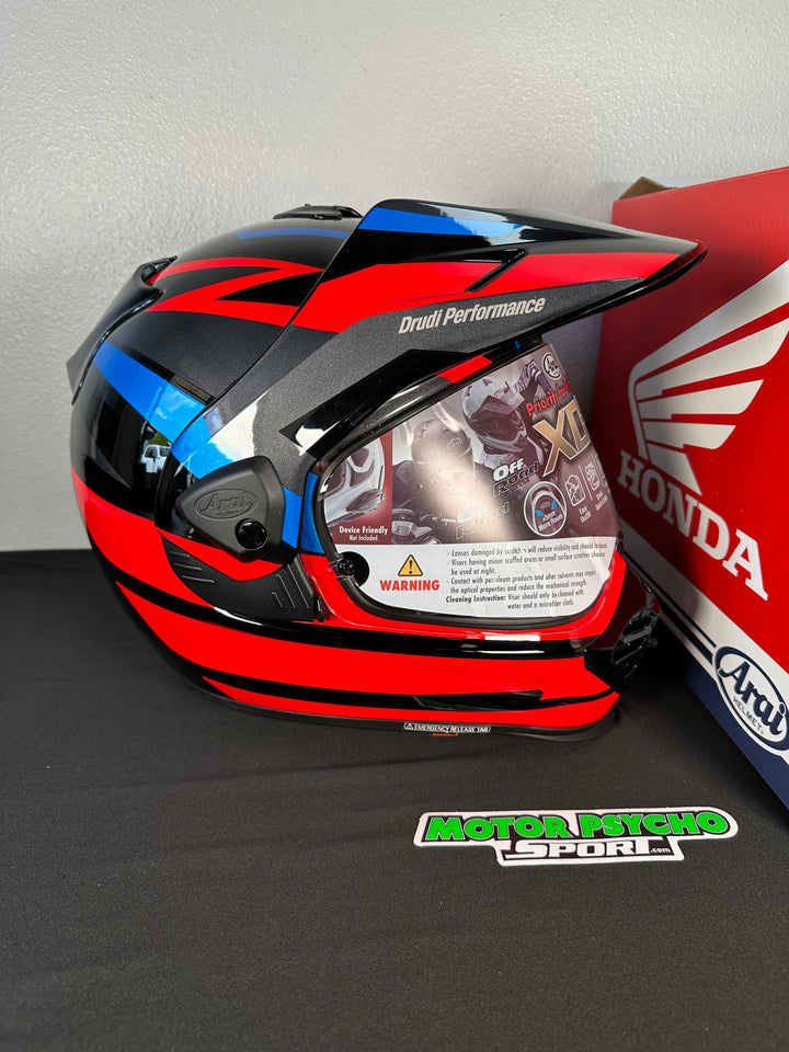 Arai XD-5 Helmet - Africa Twin - Red - Size MD - OPEN BOX