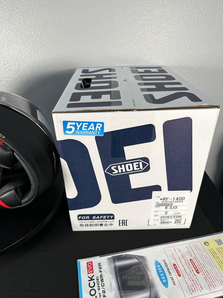 Shoei RF-1400 Helmet - Matte Black - Size Small - Used Good