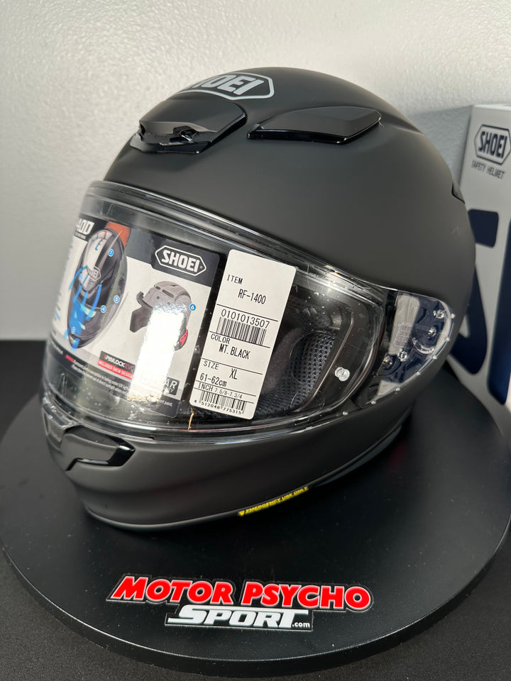 Shoei RF-1400 Helmet - Matte Black - Size XL - Used Good