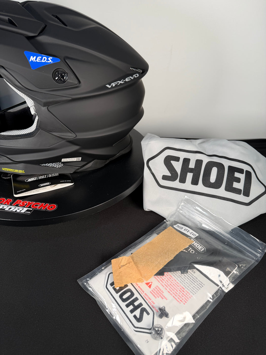 Shoei VFX-EVO Helmet - Matte Black - Size Small - USED / OPEN BOX