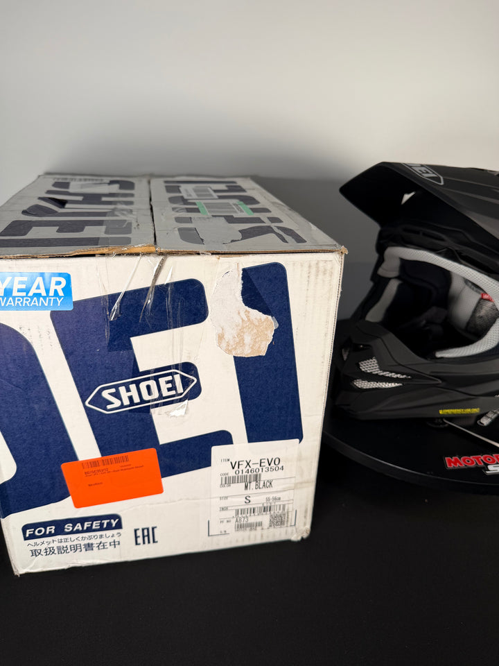 Shoei VFX-EVO Helmet - Matte Black - Size Small - USED / OPEN BOX