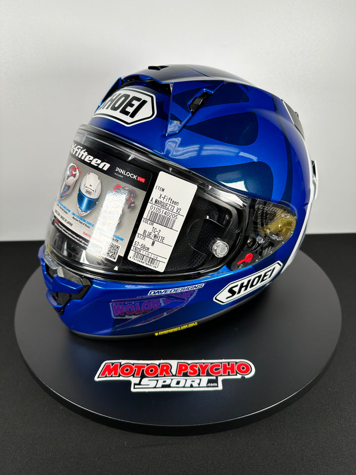 Shoei X-15 Helmet - Marquez 73 V2 TC-2 - Size Medium - USED / OPEN BOX
