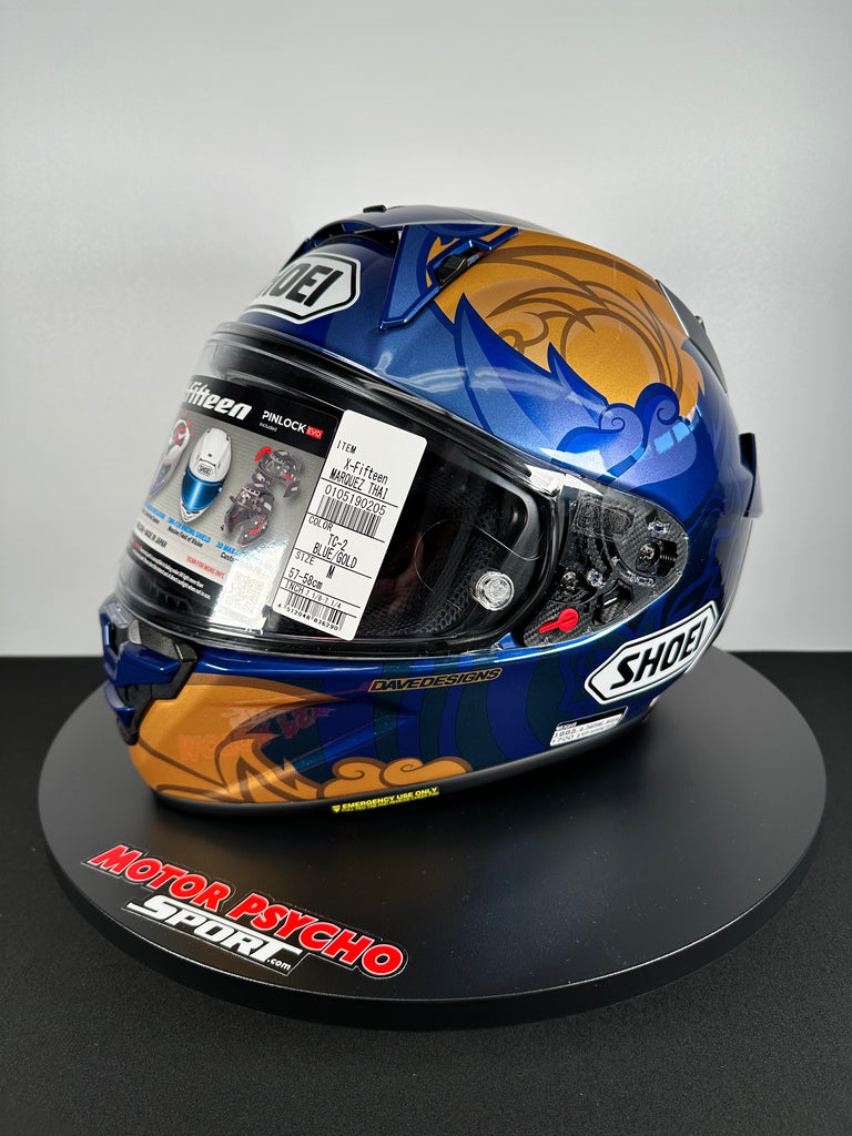 helmet shoei clone X-15 - Marquez Thai TC-1 - Size Medium Density EPS liner enhances BILT P366175 Techno 2.0 Color:Evo Stars & Stripes Dark Gender: Youth