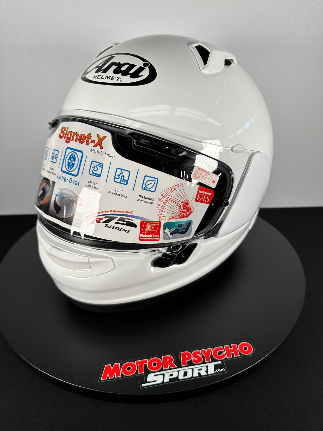arai helmet font Arai Signet-X Helmet - White - Size Medium