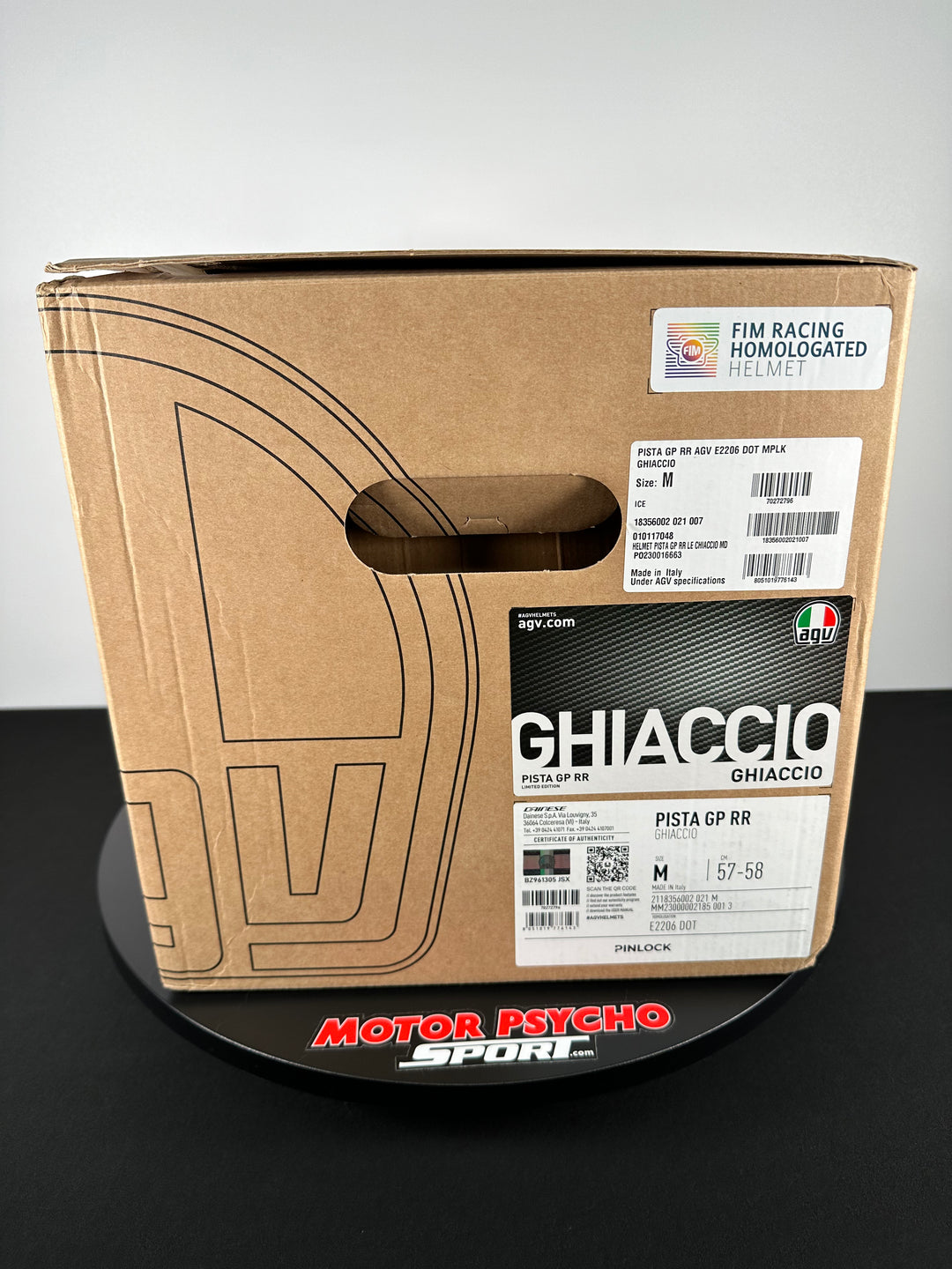 AGV Pista GP RR Helmet - Ghiaccio Limited Edition - Size Medium - OPEN BOX