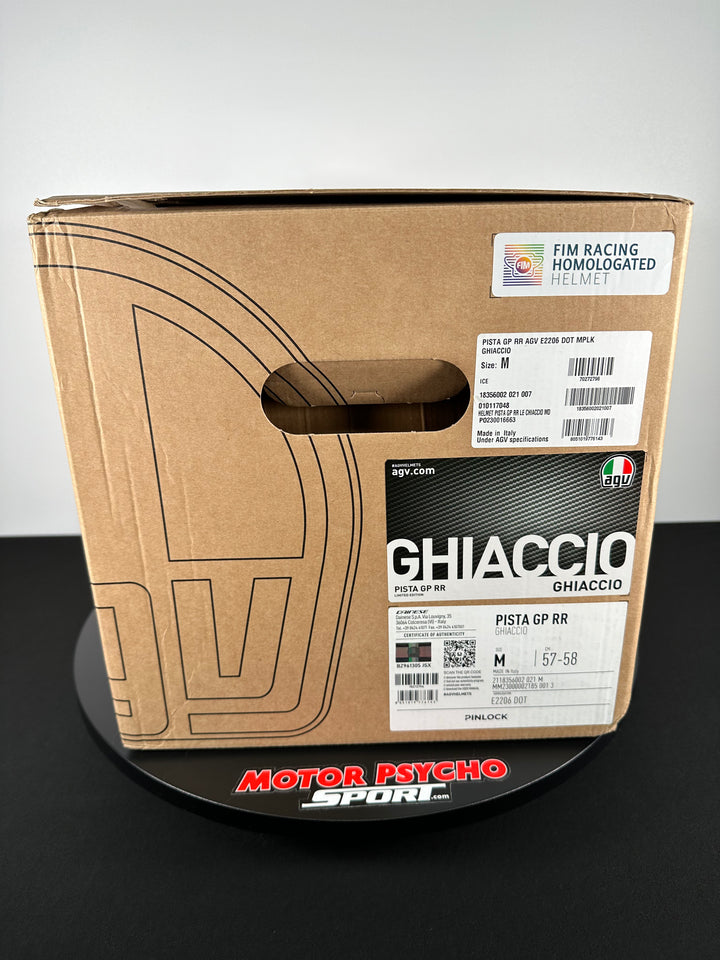 AGV Pista GP RR Helmet - Ghiaccio Limited Edition - Size Medium - OPEN BOX