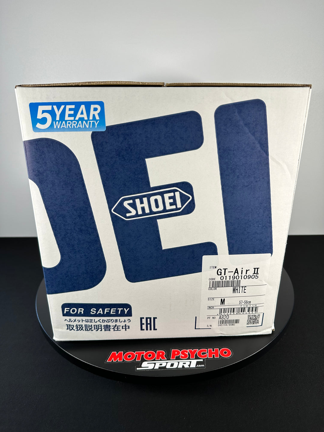 Shoei GT-Air II Helmet - White - Size Medium - USED / OPEN BOX