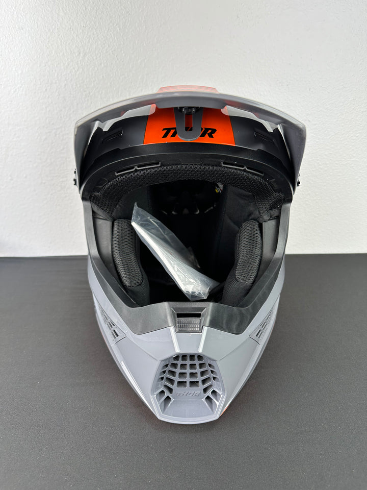 Thor Sector 2 Carve Helmet - Charcoal/Orange Size Medium - USED FLOOR SAMPLE