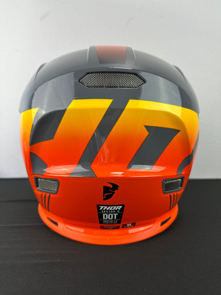 Thor Sector 2 Carve Helmet - Charcoal/Orange Size Medium - USED FLOOR SAMPLE