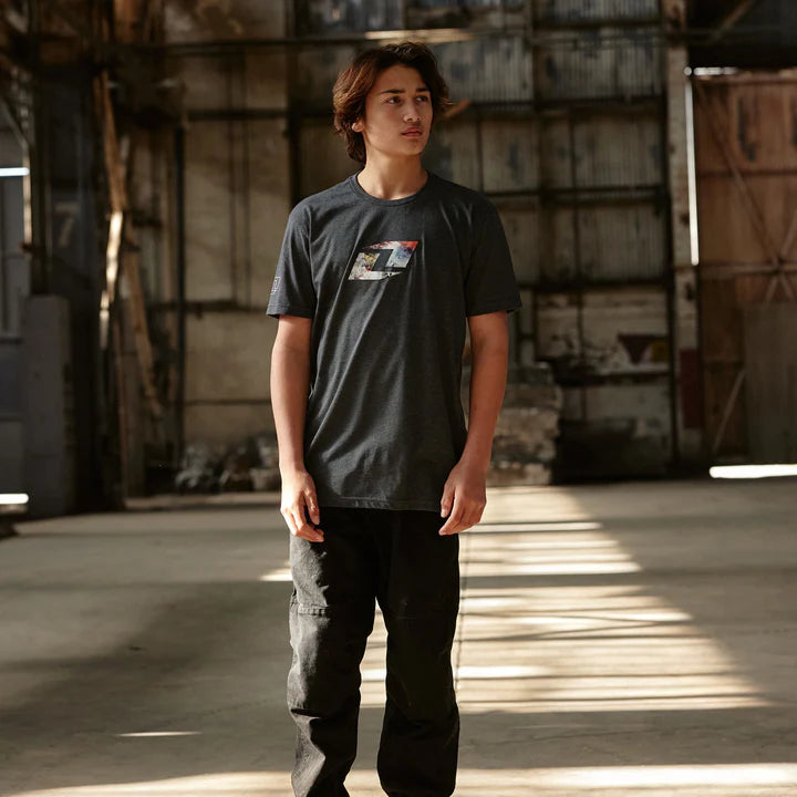 One Industries Graffiti Tee - Charcoal