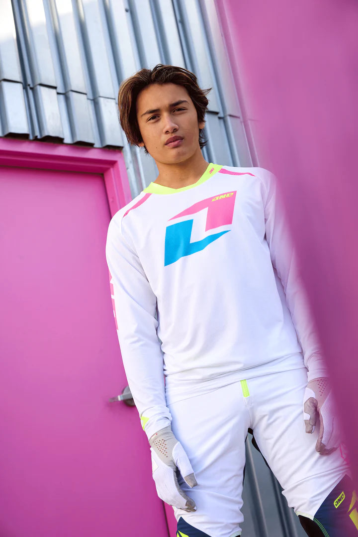 One Industries X-297 YOUTH Jersey - MIAMI WHITE