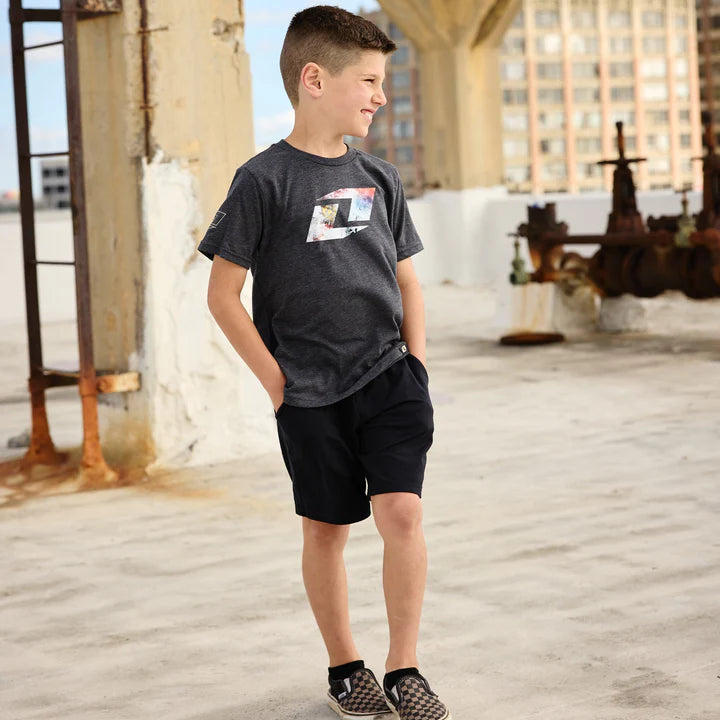 One Industries YOUTH Graffiti Tee - Charcoal