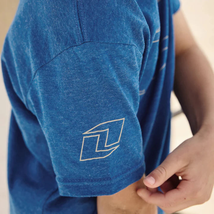 One Industries YOUTH Vector Tee - Heather Cobalt
