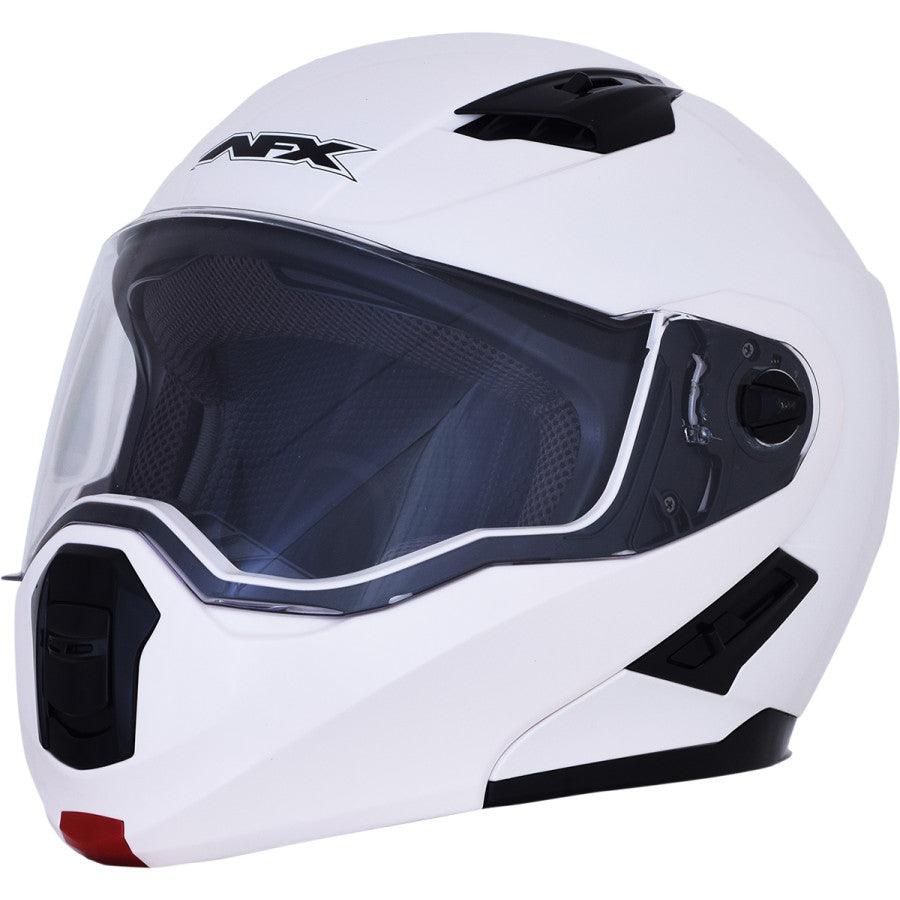 AFX FX-111 Solid Helmet - Pearl White - Motor Psycho Sport