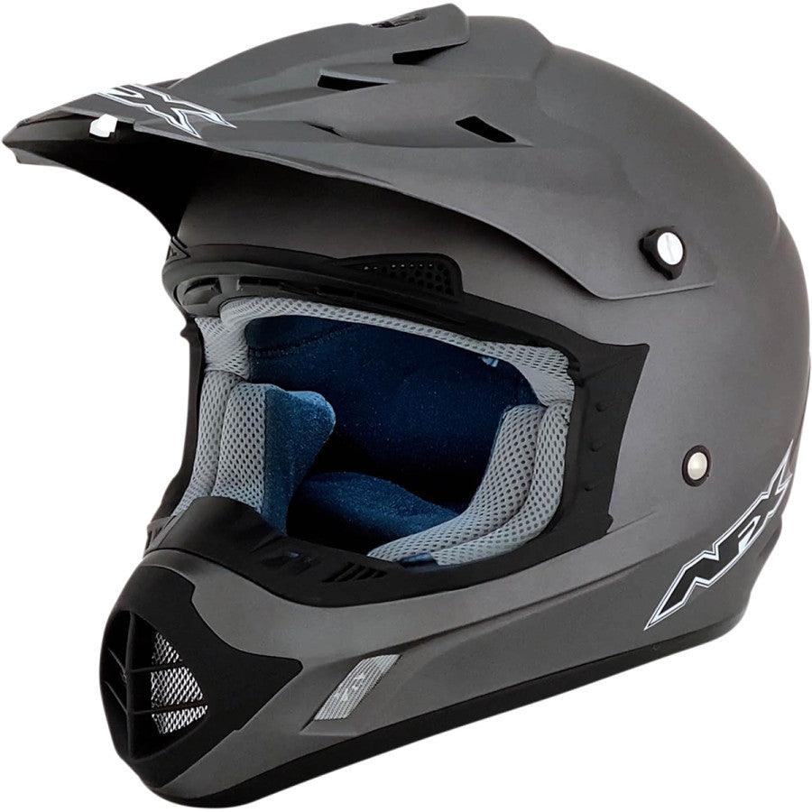 AFX FX-17 Solid Helmet - Frost Gray - Motor Psycho Sport