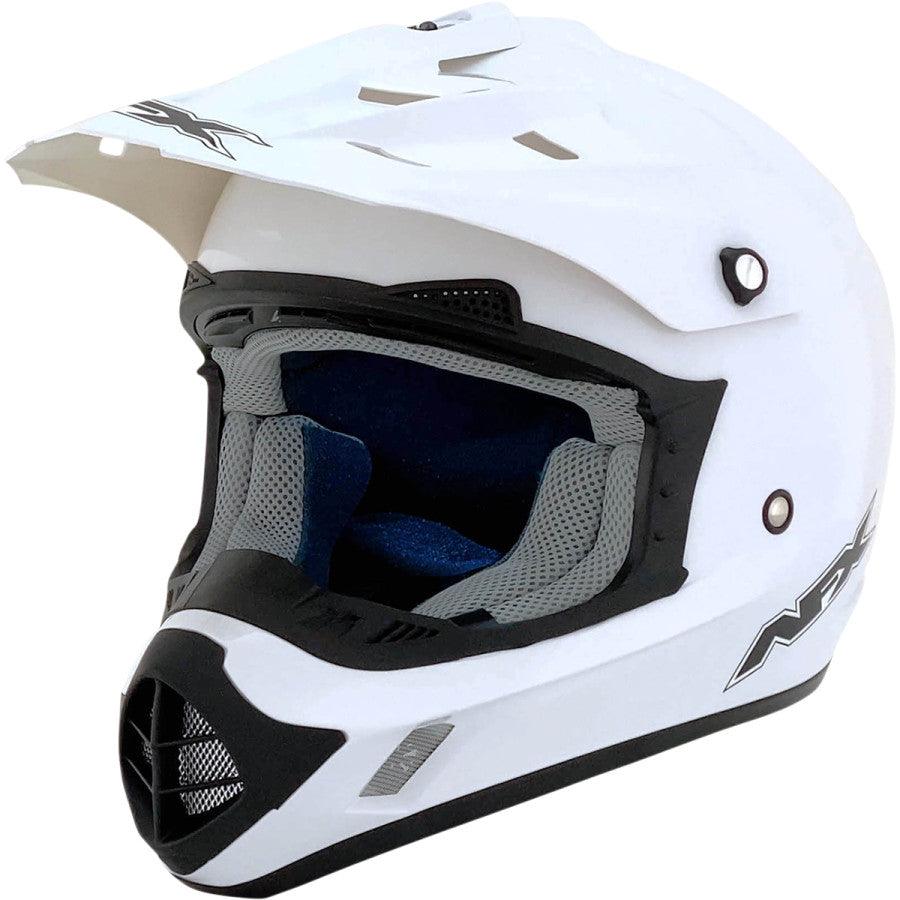 AFX FX-17 Solid Helmet - White - Motor Psycho Sport
