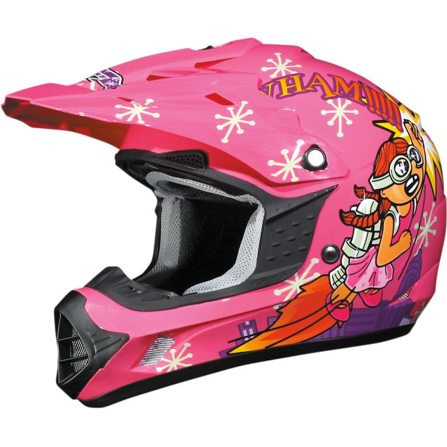 AFX FX-17Y Rocket Girl Helmet - Pink - Motor Psycho Sport