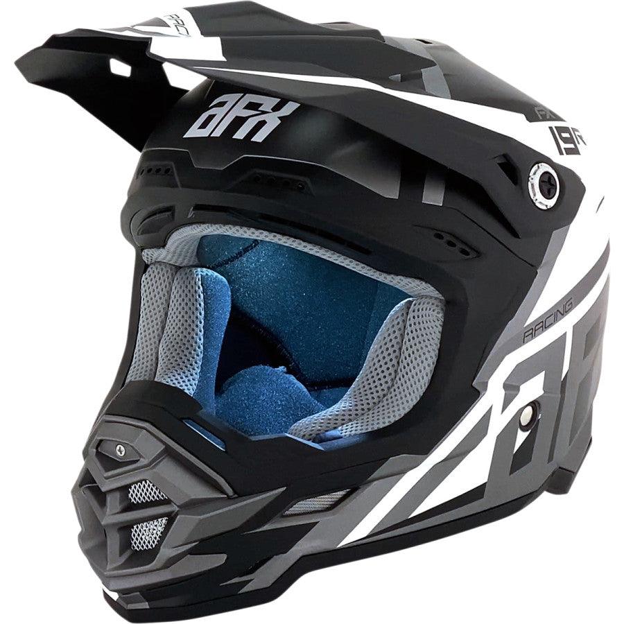 AFX FX-19R Racing Helmet - Frost Gray - Motor Psycho Sport