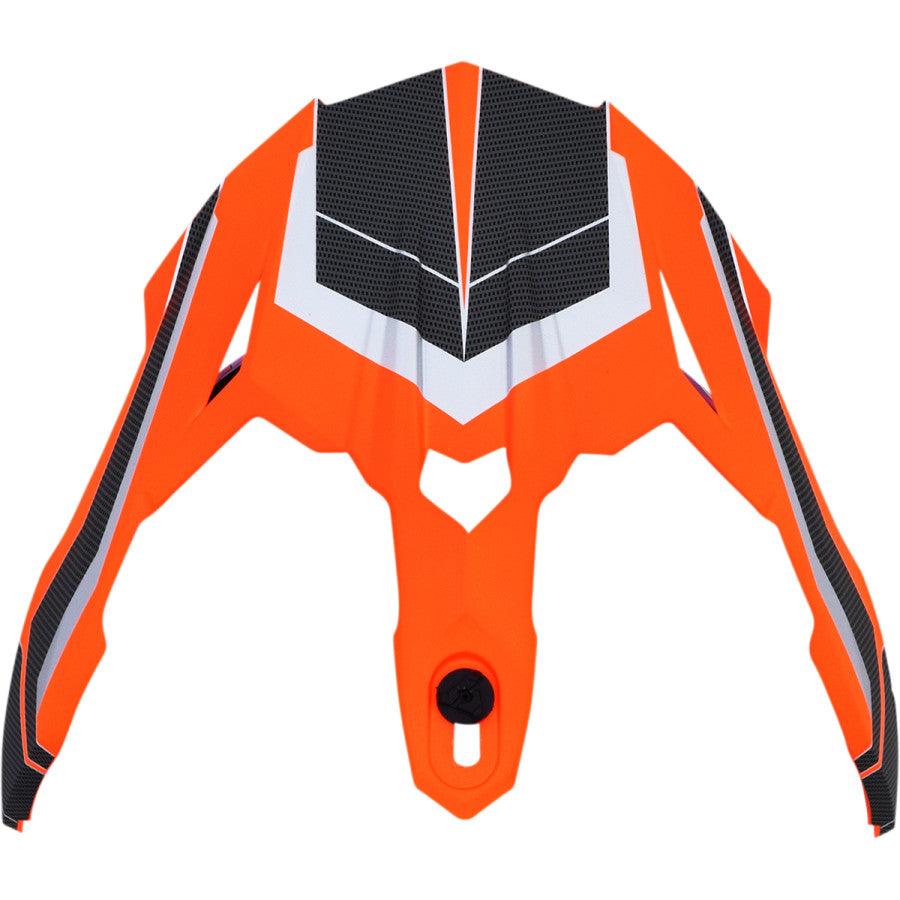 AFX FX-39DS Series 2 Helmet Peak - Matte Neon Orange - Motor Psycho Sport