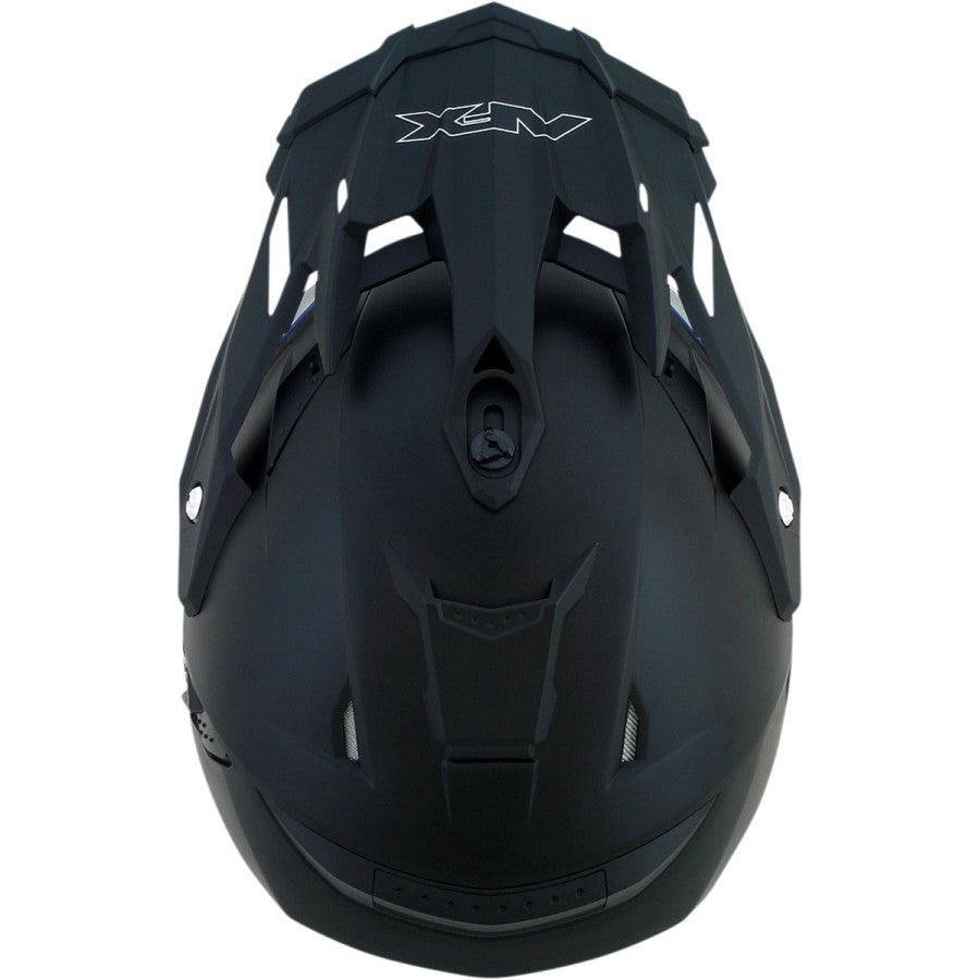 AFX FX-41DS Helmet Peak — Solid - Flat Black - Motor Psycho Sport