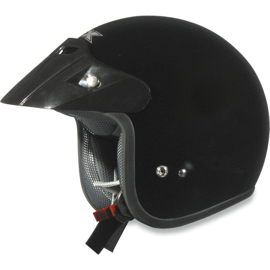 AFX FX-75Y Helmet — Solid - Gloss Black - Motor Psycho Sport