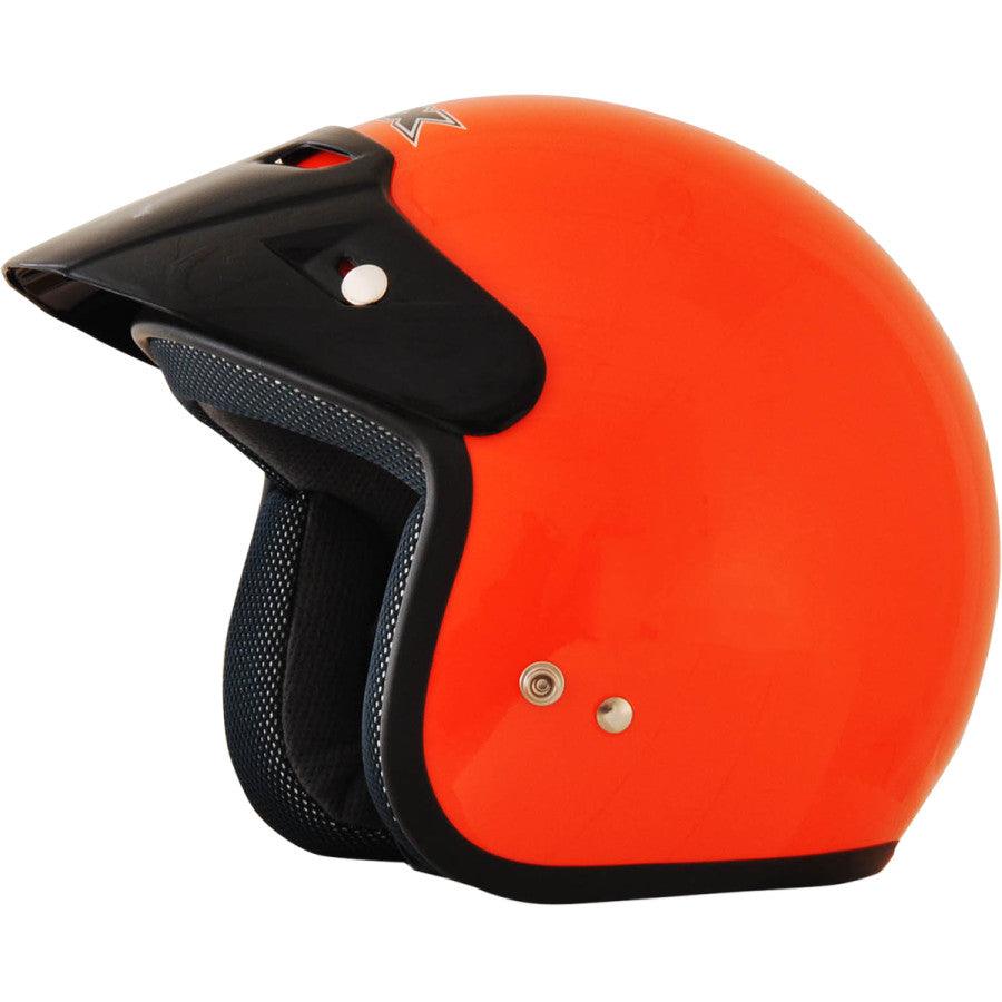 AFX FX-75Y Helmet — Solid - Safety Orange - Motor Psycho Sport