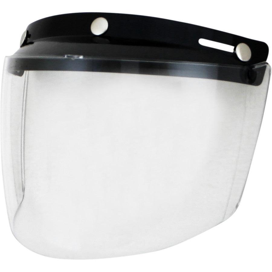 AFX Vintage 3-Snap Flip Shield - Clear - Motor Psycho Sport