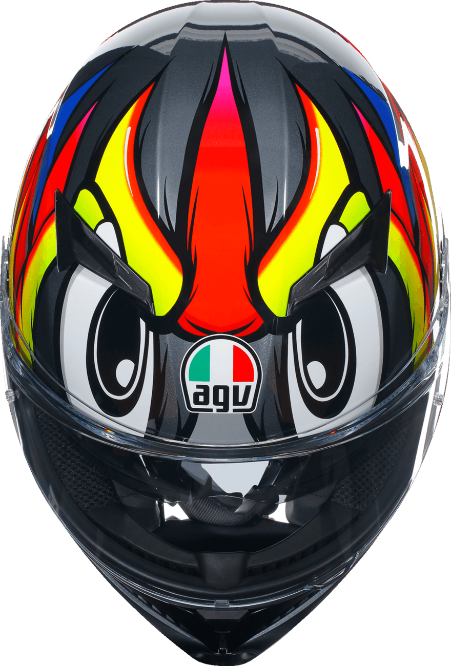 AGV K3 Helmet - Birdy 2.0 Gray/Yellow/Red – Motor Psycho Sport AGV K3 Helmet - Birdy 2.0 Gray/Yellow/Red – Motor Psycho Sport