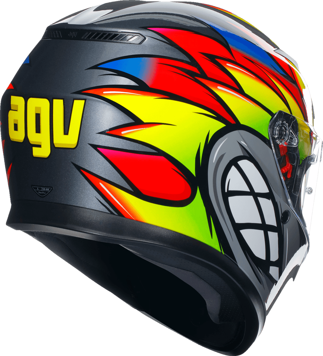 agv k3 myth amazon small AGV K3 Birdy 2.0 Helmet Gray/Yellow/Red