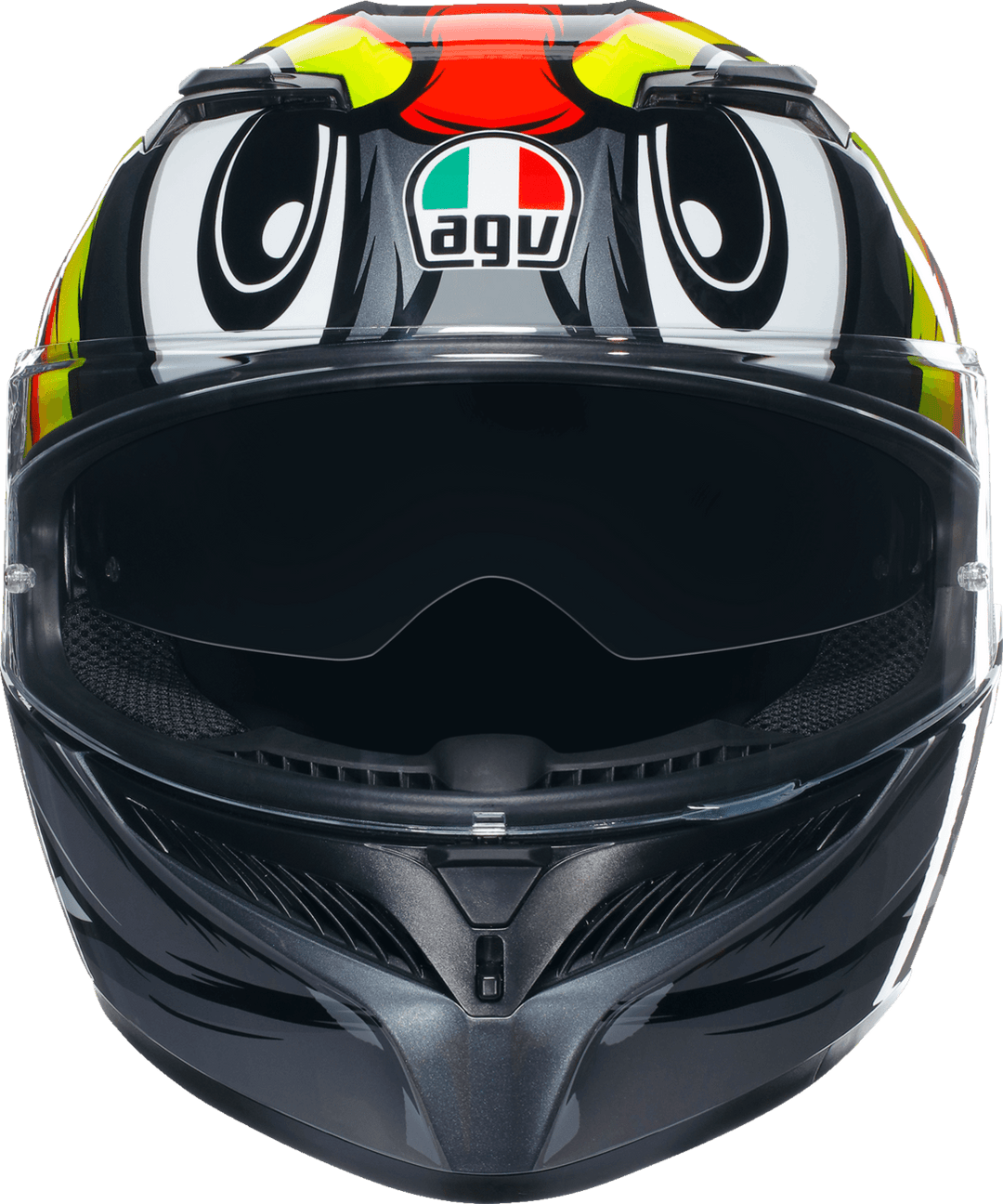 AGV K3 Birdy 2.0 Helmet Gray/Yellow/Red AGV K3 Birdy 2.0 Helmet Gray/Yellow/Red