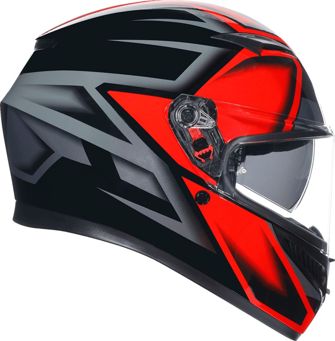 AGV K3 Helmet - Compound Black/Red - Motor Psycho Sport