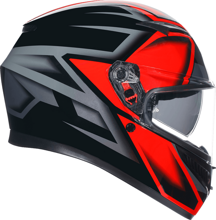 AGV K3 Helmet - Compound Black/Red - Motor Psycho Sport