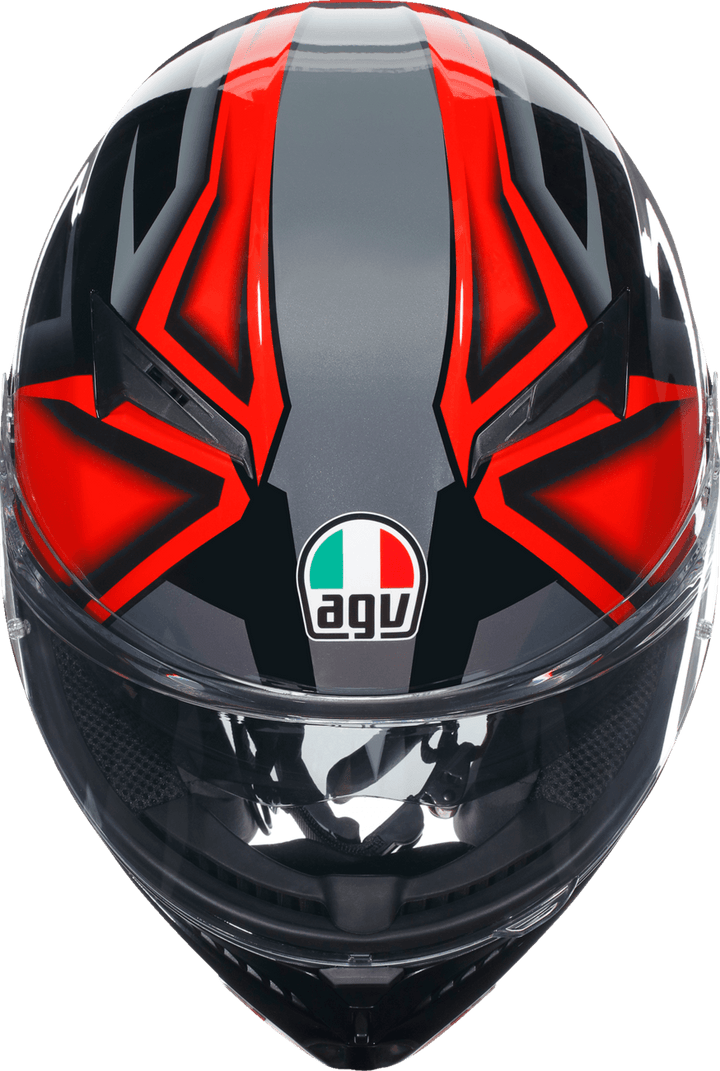 AGV K3 Helmet - Compound Black/Red - Motor Psycho Sport