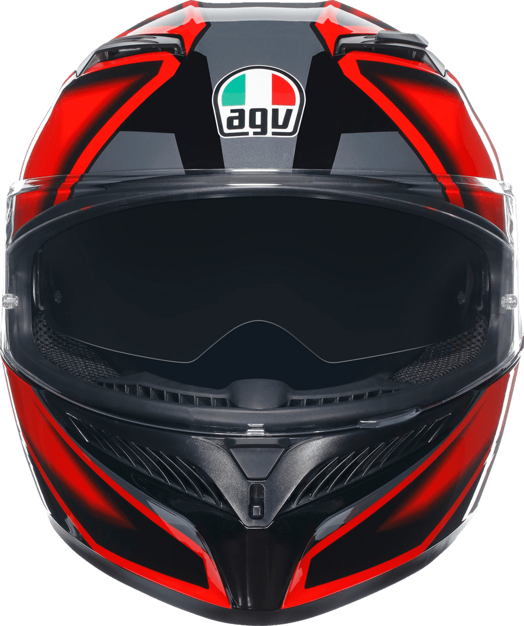 AGV K3 Helmet - Compound Black/Red - Motor Psycho Sport