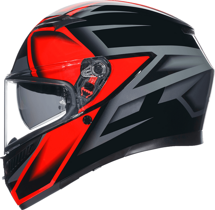 AGV K3 Helmet - Compound Black/Red - Motor Psycho Sport