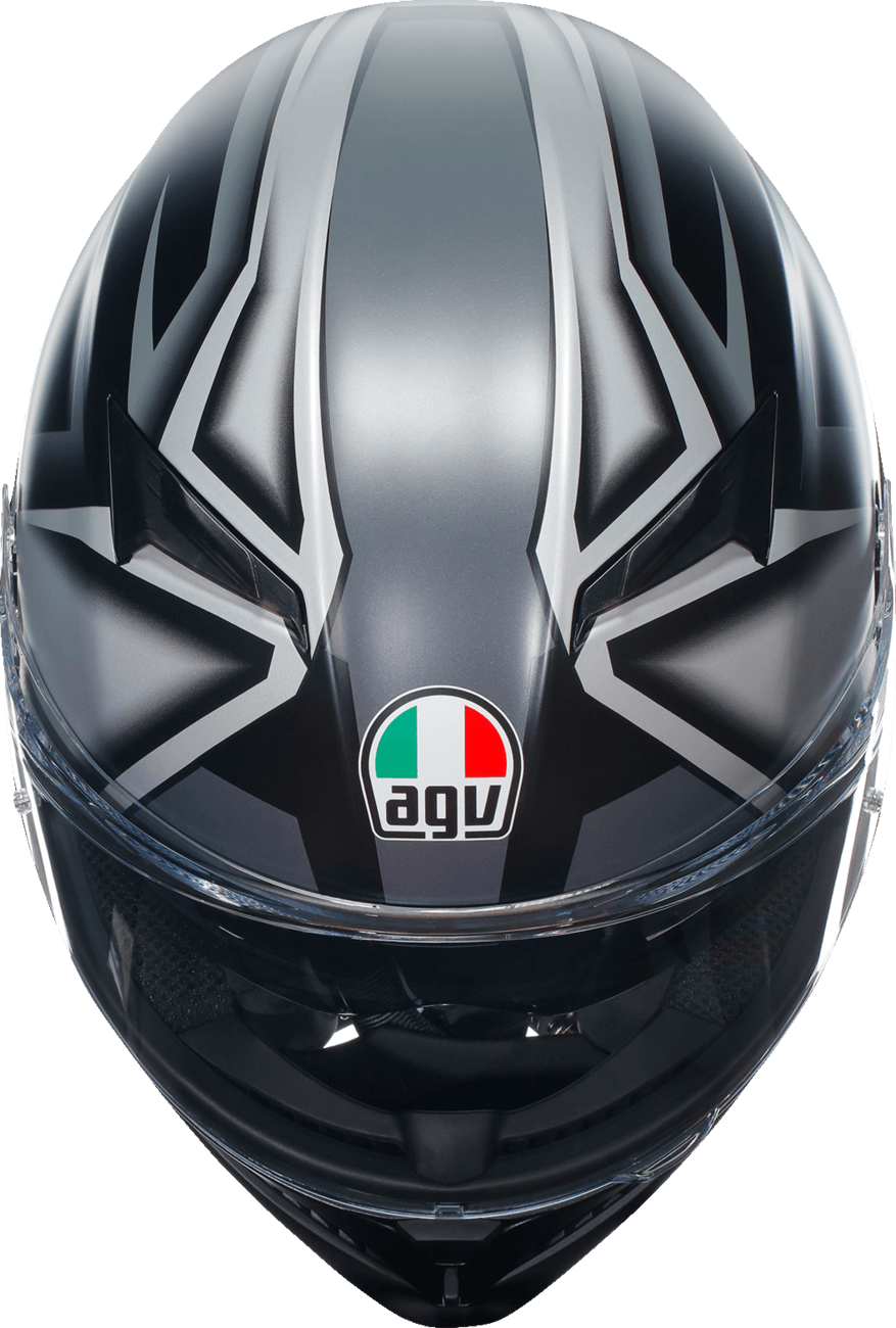 AGV K3 Helmet - Compound Matte Black/Gray - Motor Psycho Sport